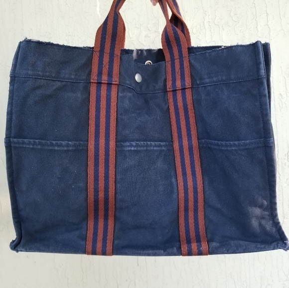 HERMES Denim Large tote bag - Picture 10 of 16